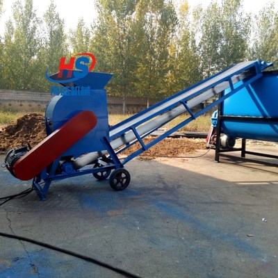 草料粉蘑菇菌肥混料機(jī) 畜牧養(yǎng)殖飼料拌料機(jī) 1000公斤自吸式